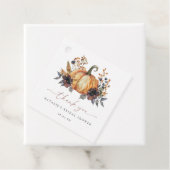 Moody Herfst Floral Vrijgezellenfeest Bedankjes Labels (In situ)