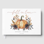 Moody Herfst Floral Wedding Gastenboek (Voorkant)