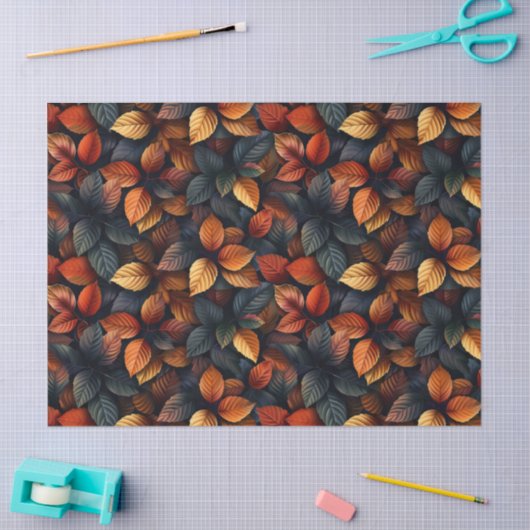 Moody herfst gebladerte laat decoupage tissuepapier (Craft)
