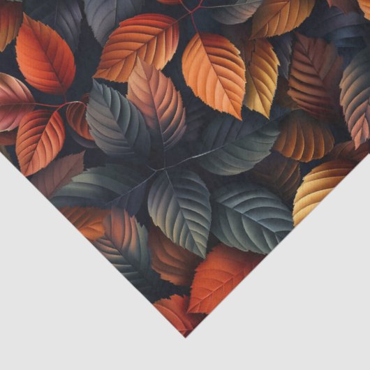 Moody herfst gebladerte laat decoupage tissuepapier (Detail)