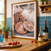 Moody herfst pompoen stilleven warme boerderij kun poster