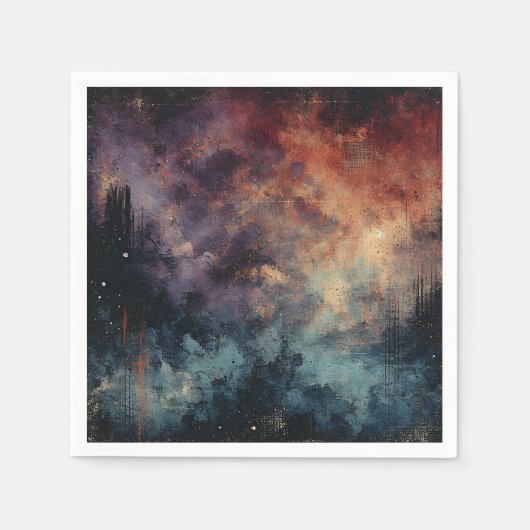 Moody Herfst Twilight Distressed Ink Decoupage Servet (Voorkant)