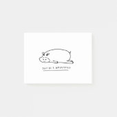 Moody hippo met pun post-it® notes (Voorkant)