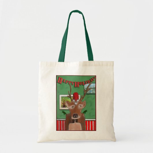 Moody Holiday Tote Tote Bag (Voorkant)