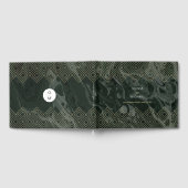 Moody Hues Emerald Green Marble Custom Guest Book Gastenboek (Volledig)