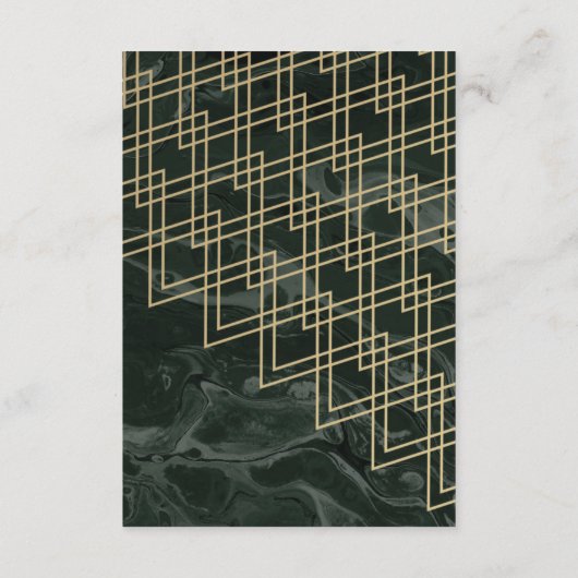 Moody Hues Emerald Green Marble Enclosure Kaart (Achterkant)