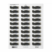 Moody Ink Charcoal Gold Abstract ID988 Etiket (Full Sheet)