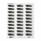 Moody Ink Charcoal Gold Abstract ID988 Etiket (Full Sheet)