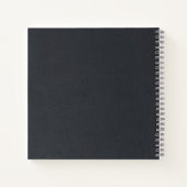 Moody Ink Charcoal Gold Abstract ID988 Notitieboek (Achterkant)