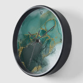 Moody Ink Emerald Gold Abstract ID988 (Hoek)