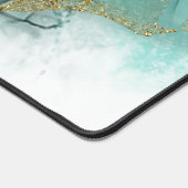 Moody Ink Emerald Gold Abstract ID988 Bureaumat (Hoek)