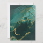 Moody Ink Emerald Gold Abstract ID988 Kaart (Achterkant)