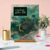 Moody Ink Emerald Gold Kaarten & Cadeaus ID988 Acryl Bord (Huwelijk)