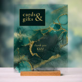 Moody Ink Emerald Gold Kaarten & Cadeaus ID988 Acryl Bord (Neutraal)