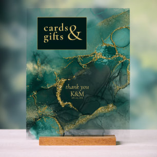 Moody Ink Emerald Gold Kaarten & Cadeaus ID988 Acryl Bord