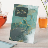 Moody Ink Emerald Gold Kaarten & Cadeaus ID988 Reclamebord Met Voetstuk (Insitu)