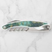 Moody Ink Emerald Goud Bruiloft Partij ID988 Kurkentrekker (Achterkant)