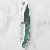 Moody Ink Emerald Goud Bruiloft Partij ID988 Kurkentrekker (Voorkant)