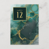 Moody Ink Emerald Gouden Lijstnummer ID988 Kaart (Achterkant)