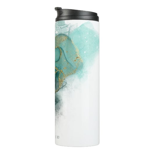 Moody Ink EmeraldGold Bruiloft ID988 Thermosbeker (Geroteerd rechts)