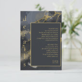 Moody Ink Houtskool Goud Abstracte Details ID988 Informatiekaartje (Staand voorkant)