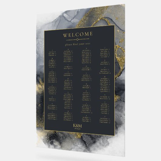 Moody Ink Houtskool Gouden Zitkaart ID988 Acryl Bord (Hoek)