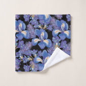 Moody iris bad handdoek (Wasdoekje)