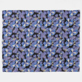 moody iris fleece deken (Voorkant (Horizontaal))