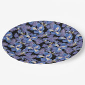 moody iris papieren bordje (Gekanteld)