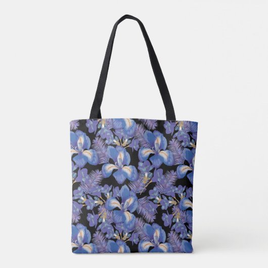 moody iris tote bag (Achterkant)