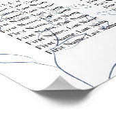 Moody Jewel Tone Wedding Seating Chart Poster (Hoek)