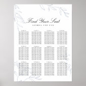 Moody Jewel Tone Wedding Seating Chart Poster (Voorkant)
