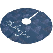 Moody Kerstboom | Classy Navy Blue Splatter Rok (Gekanteld)