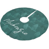 Moody Kerstboom | Dark Midnight Blauwgroen Custom Kerstboom Rok (Gekanteld)