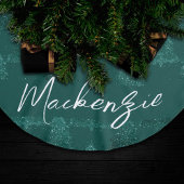 Moody Kerstboom | Dark Midnight Blauwgroen Custom Kerstboom Rok