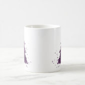 Moody Kerstboom | Deep Plum Paarse Splatter Koffiemok (Center)