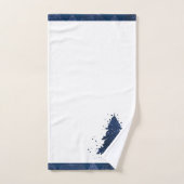 Moody Kerstboom | Klassiek donker marineblauw Bad Handdoek (Handdoek)