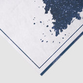 Moody Kerstboom | Klassiek donker marineblauw Tissuepapier (Detail)