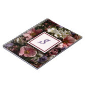 Moody Kleur Bloemen Initiaal Notitieboek (Linkerzijde)