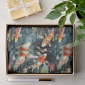 Moody Koi Fish Garden Decoupage Tissuepapier (Geschenk)