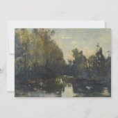 Moody Lake Fijn Kunst Kant Save the Date (Achterkant)
