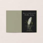 Moody licht als een veer, bruiloft uitnodiging gou (Binnen)