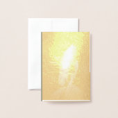 Moody licht als een veer, bruiloft uitnodiging gou (Met envelop)