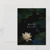 Moody Lily Pad Pond Nature Greeting Card (Voorkant / Achterkant)