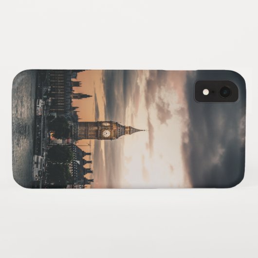 Moody London Big Ben Sunset Case-Mate iPhone Case (Achterkant (horizontaal))