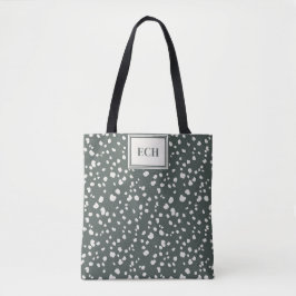 Moody Lunaria Silver Dollar Pattern Personalized Tote Bag