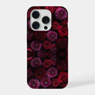 Moody Luxe 3D Bourgondië Bloem Phonehoes iPhone 15 Pro Case