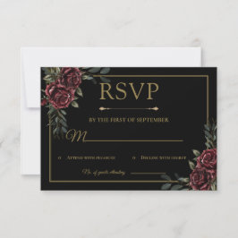 Moody Luxury RSVP Kaart