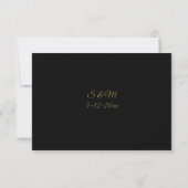Moody Luxury RSVP Kaart (Achterkant)