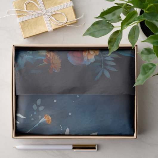 Moody Marigolds Waterverf Flowers Decoupage Tissuepapier (Geschenk)